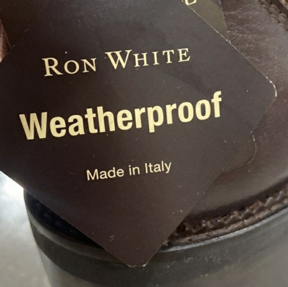 NWOT Ron White Brown Leather Ankle Boots Size 6 - Picture 8 of 16